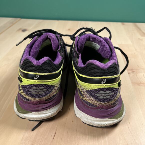 Asics Gel Cumulus 17 T5E7N Purple Green Running Shoes Sneakers Women's Size 8 - Picture 4 of 8